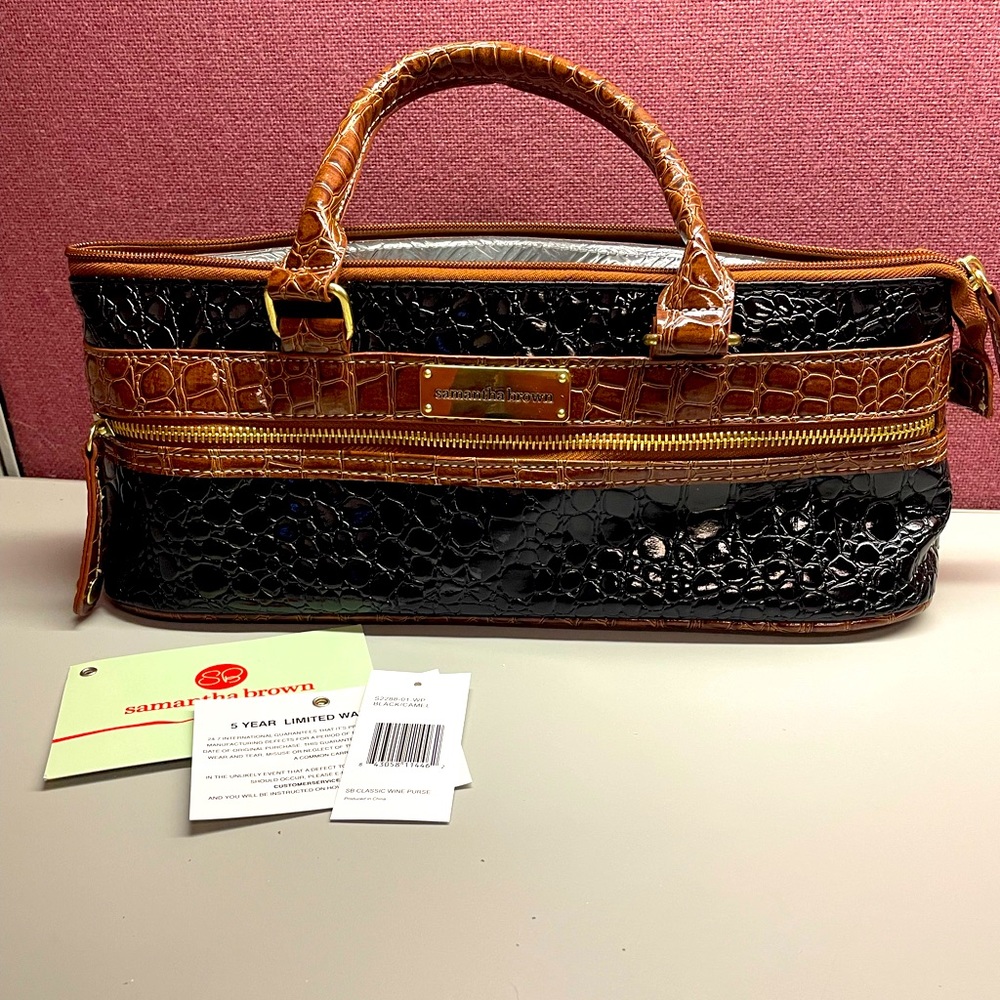 Samantha Brown travel handbag-Use everyday-3 compartments-wine opener